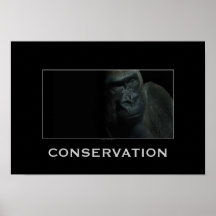 Gorilla Endangered Wildlife Primate Wild Animal Posters