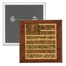 Gospel History of St. Matthew 8th Century Pinback Button