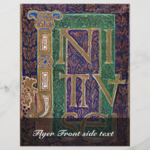 Gospel Of Wernigerode Ivitium Initials By Meister Custom Flyer
