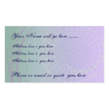 Gossamer Cools Business Card