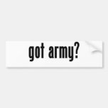 got army? bumper sticker