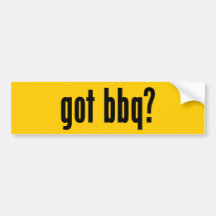 got bbq? bumper sticker