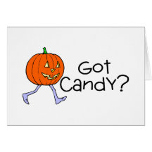 Got Candy Pumpkin Head Greeting Card