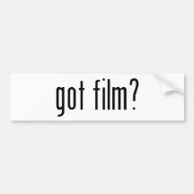 got film? bumper sticker
