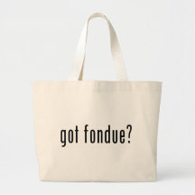 got fondue? canvas bags