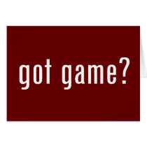 got game? cards
