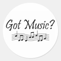 Got Music Round Sticker