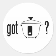 Got Rice? (cooker) Round Stickers