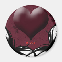 Goth V-Day products Fridge Magnets