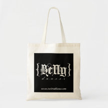 Gothic Belly Dancer Tote Canvas Bags