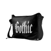 Gothic Black Bag Messenger Bags