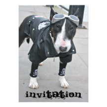 Gothic Bulldog Invitation