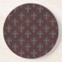 Gothic Cross Halloween Coaster