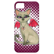 Gothic Fairy Siamese Cat iPhone 5 Case