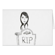 Gothic Grave Greeting Cards