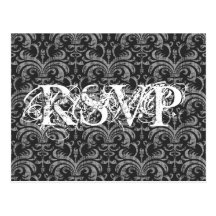 Gothic Grunge All Occassion RSVP Response Postcards