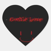 Gothic love stickers