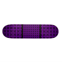 Gothic Purple and Black Pattern Skateboard Decks