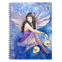 Gothic Purple Fairy Custom Notebook