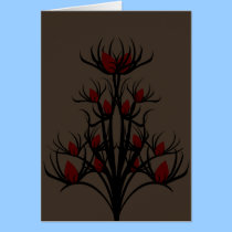 Gothic Rose Greeting Card cards