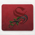 Gothic Rose Monogram S Mousemats