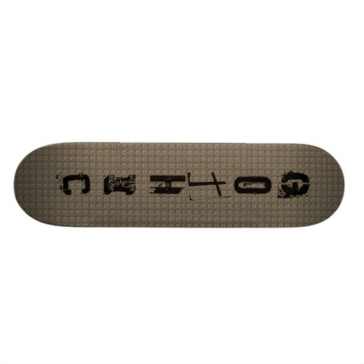 Gothic Rusted Metal Texture Pattern Skate Decks