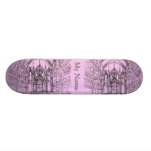 Gothic synagogue in NYC Custom Skate Board