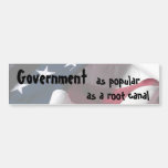 Government as popular as a root canal... bumper stickers