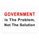 Government Is The Problem Postcards