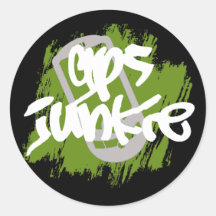 GPS Junkie Sticker