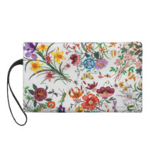 grace kelly flora floral clutch wristlets