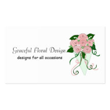 Graceful Floral Design Business Card