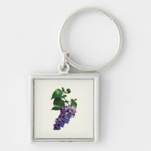 Graceful Purple Lilacs Key Chains