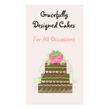 Gracefully Designed Cakes Business Card Template