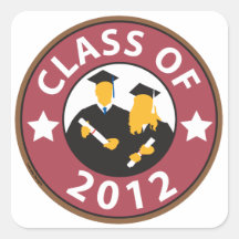 Grad Class of 12 Stickers