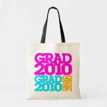 Grad Class Of 2010 Colours Tote Bag
