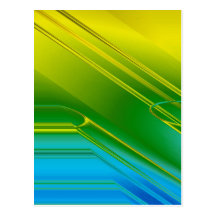 Gradient Geometric in Blues & Yellows Post Card