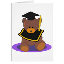 Graduate Bear Greeting Cards