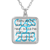 Graduate encouragement bible verse Proverbs 19:21 Pendant