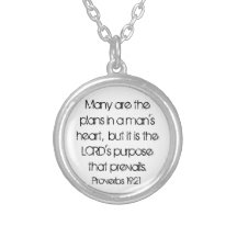 Graduate encouragement bible verse Proverbs 19:21 Pendants