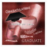 Graduate graduation class of elegant personalized announcement