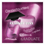 Graduate graduation class of elegant personalized announcements