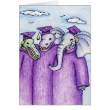Graduation Animals Greeting Cards