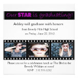 Graduation Announcement Hollywood Star Pink