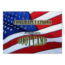 Graduation Boot Camp Congratulations Greeting Cards