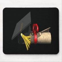 Graduation Cap And Diploma Mouse Pad