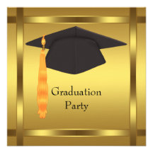 Graduation Cap Graduation Party Invitations