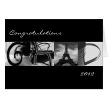 Graduation Card in Alphabet Photography
