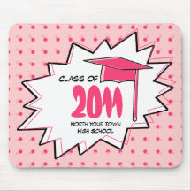 Graduation Class Of 2011 Pop Art Mousepad