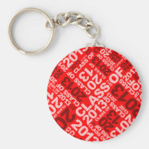 Graduation Class Of 2013 Keychain Red 2